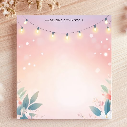 Blumenpastete, Personalisierter Name Notizblock