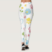 Blumenpaw Print Leggings (Rückseite)