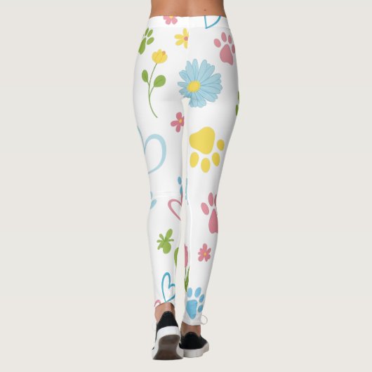 Blumenpaw Print Leggings (Rückseite)