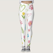 Blumenpaw Print Leggings (Vorderseite)