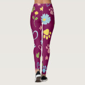 Blumenpaw Print Leggings (Rückseite)