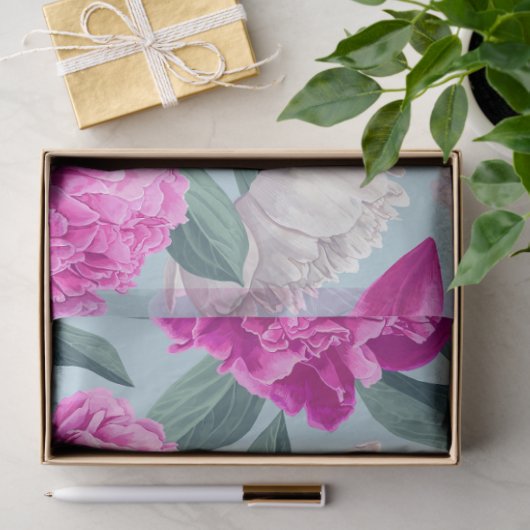 Blumenpeony Blume Muster Decoupage Seidenpapier (Geschenk)