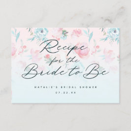 Blumenpeony Brautparty Recia Begleitkarte