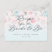 Blumenpeony Brautparty Recia Begleitkarte (Vorderseite)