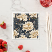 Blumenpeony Elegante Moderne Serviette (Beispiel)