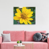 Blumenperfektion in Gelb Leinwanddruck (Insitu (Wohnzimmer))