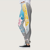 Blumenperlen o Pink AI art Leggings (Links)