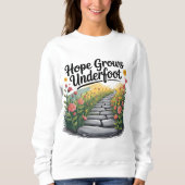 Blumenpfad-Transformation Sweatshirt (Vorderseite)