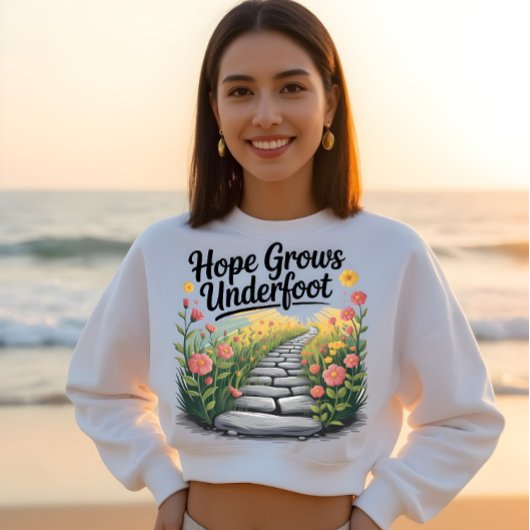 Blumenpfad-Transformation Sweatshirt