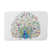 Blumenpfau Badematte (Vorderseite)