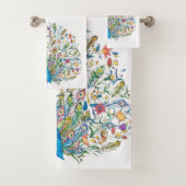 Blumenpfau Badhandtuch Set (Insitu)