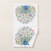 Blumenpfau Badhandtuch Set (Handtuch)