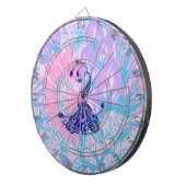 Blumenpfau Dartscheibe (Vorderseite rechts)