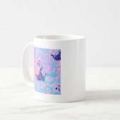 Blumenpfau Kaffeetasse (Vorderseite Links)