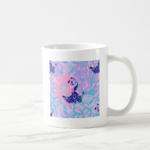 Blumenpfau Kaffeetasse