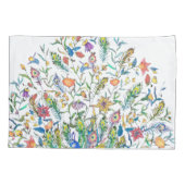 Blumenpfau Kissenbezug (Rückseite)