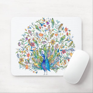 Blumenpfau Mousepad