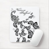 Blumenpfau-Muster-kundenspezifisches Geschenk Mousepad (Mit Mouse)