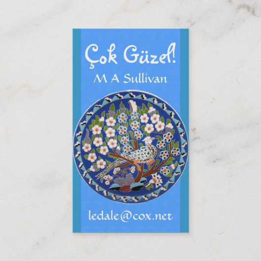 BlumenPfau Visitenkarte (Vorderseite)