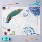 Blumenpfauge-Entpackpapier Seidenpapier (Basteln)