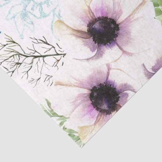 Blumenpfauge-Entpackpapier Seidenpapier (Ausschnitt)