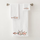 Blumenpfeil Badhandtuch Set (Insitu)
