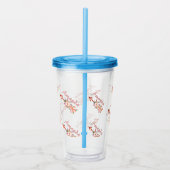 Blumenpfeile personalisiert acryltrinkbecher (Rechts)