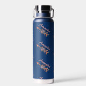 Blumenpfeile personalisiert trinkflasche (Rückseite)