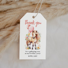 Blumenpferd Geburtstag Vielen Dank für Ihr Interes Geschenkanhänger