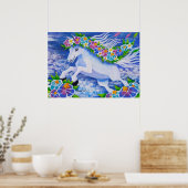 Blumenpferd Poster (Küche)