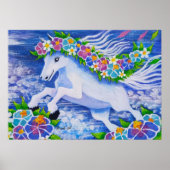 Blumenpferd Poster (Vorne)