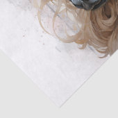 Blumenpferd Seidenpapier (Detail)