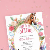 Blumenpferde und Cocktails Derby Brautparty Einladung