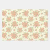 Blumenpfirsichblumen Orange Spring Blumen Geschenkpapier Set (Vorderseite 2)