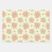 Blumenpfirsichblumen Orange Spring Blumen Geschenkpapier Set (Vorderseite)