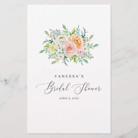 Blumenpfirsichbrücke oder Brautparty-Spiel (Rückseite)