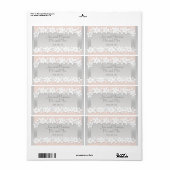 Blumenpfirsiche und Silbertablette Hochzeitwasserf (Vorne)