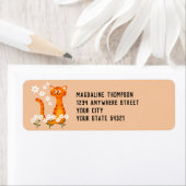 Blumenpfirsichkat Orange Cat Rücksendeadresse (Insitu)