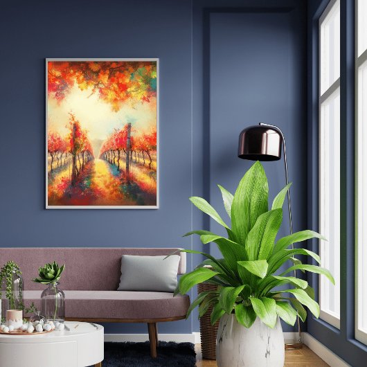 Blumenpfoster - Bezauberter Wald Poster