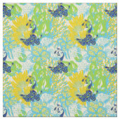 Blumenpfropfengewebe Stoff (Muster)