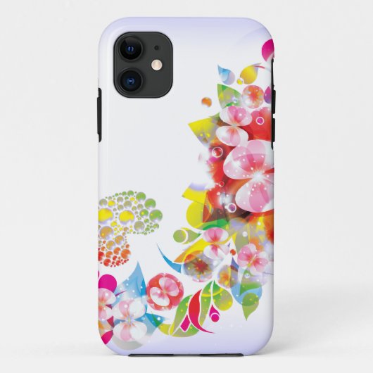 Blumenphantasie iphone Abdeckung Case-Mate iPhone Hülle (Rückseite)