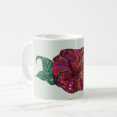Blumenphantasie-Tasse Kaffeetasse (Vorderseite Links)