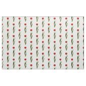 Blumenphotographie rot, grünes, weißes stoff (Fat Quarter (45,7 x 55,9 cm))