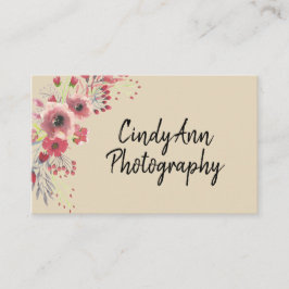 Blumenphotographie-Visitenkarte Visitenkarte