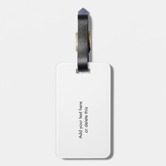 Blumenpiandesign Gepäckanhänger (Rückseite vertikal)