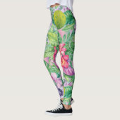 🌸 🌺 Blumenpickleball Muster XXL drucken Leggings (Links)