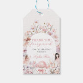 Blumenpilz-Feengeburtstags-Geschenkanhänger Geschenkanhänger (Vorderseite)