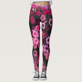 Blumenpinks Purples Grüner Garten Leggings