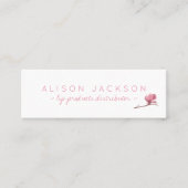 Blumenpinsel Mini Visitenkarte (Vorderseite)