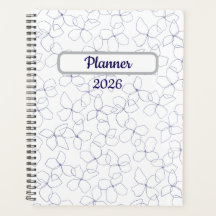 Blumenplaner – Elegantes Blumen-Thema